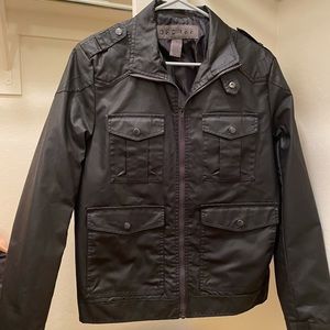 Faux leather jacket
